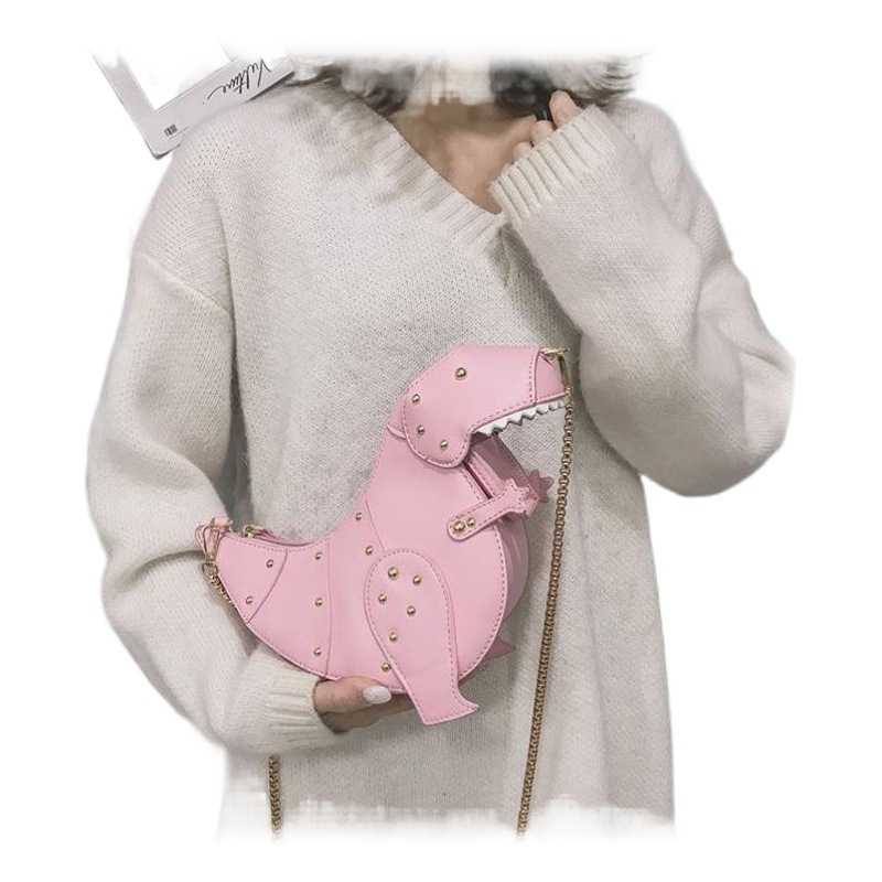 Cross-Border Bags for Girls 2026 New Fashion Dinosaur Doll Shoulder Bag Simple Versatile Animal-Shaped Crossbody Bag