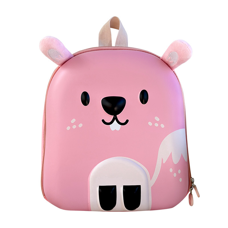 2025 nueva mochila infantil adorable ardilla jardín de infantes mochila de bebé hoja de huevo viajar mochila pequeña marea