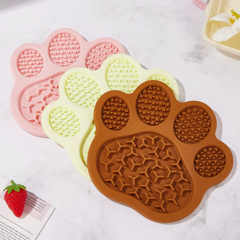 Трансграничная новая силиконовая медленная еда лизать подушечки для домашних животных