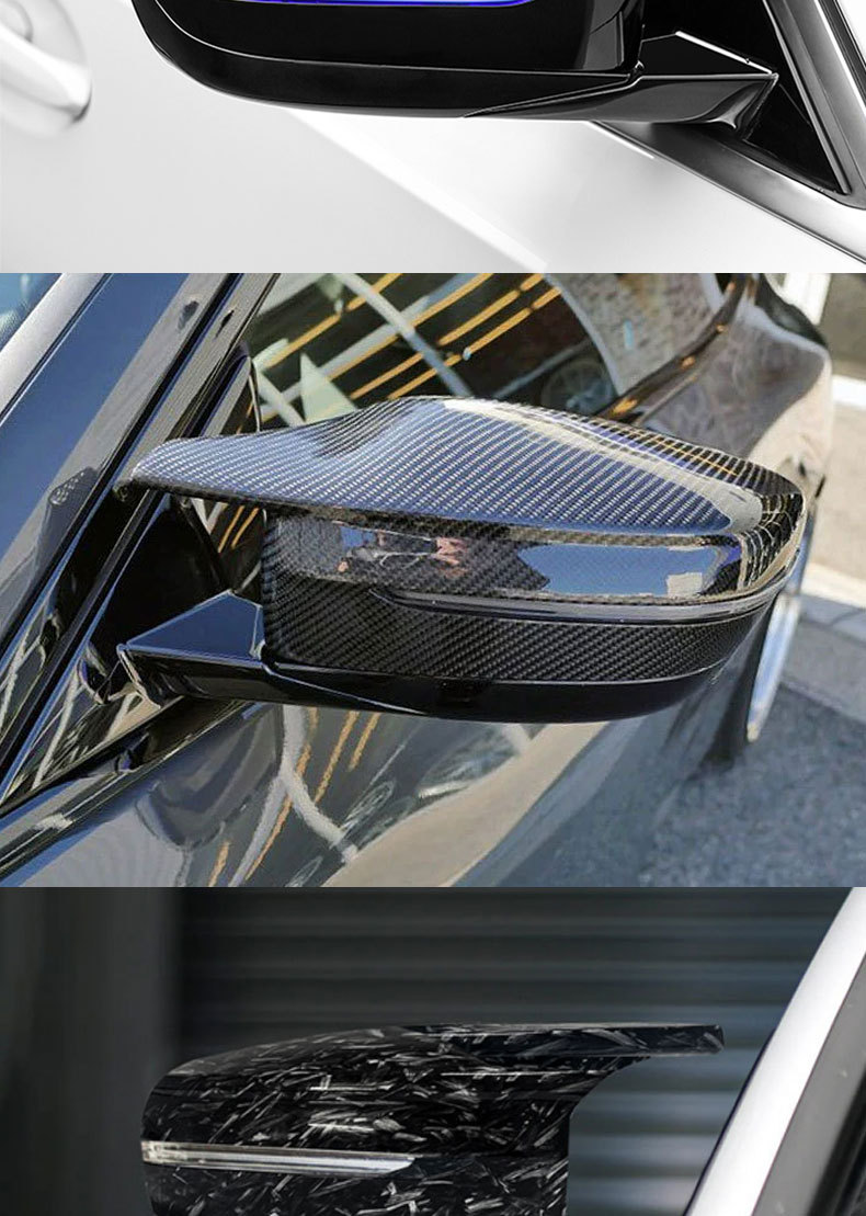 Suitable for Bmw 3 Series G20 G30, Various Replacement-Style Horn-Shaped Modified M3 M4 Left-Hand Drive Rearview Mirror Shells
