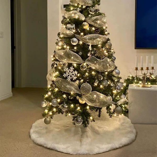 Imitation wool tree skirt