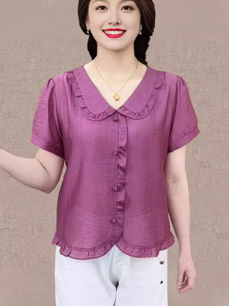 2024 summer new style middle-aged and elderly women's clothing