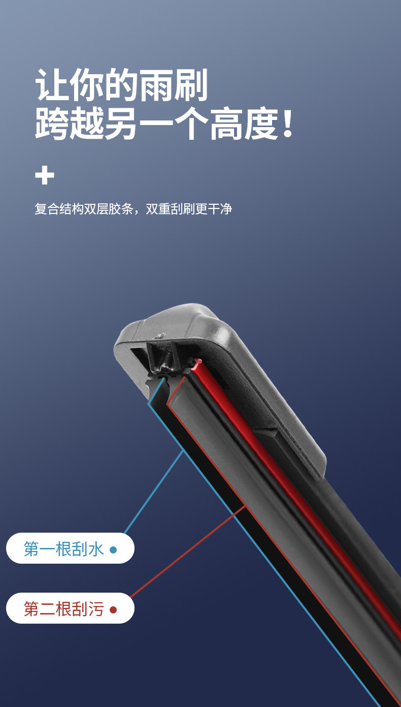 Wuling Hongguang S wipers mini new model S1 frameless S3 dual rubber strip original plus silent wiper blades