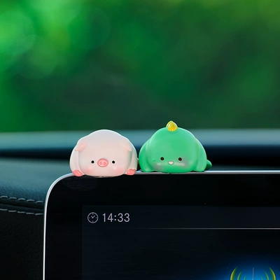Car ornaments, Car Ornaments Car Center - piggy-dinosaur-two-pack