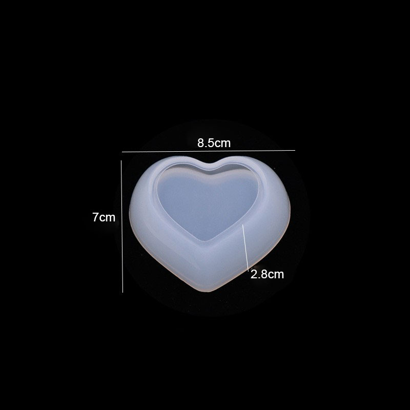 Love heart-shaped petal-shaped dish storage silicone mold cross-border DIY Crystal epoxy table decoration resin mold