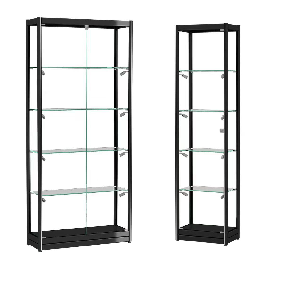 厂家直销玻璃化妆品展示柜 饰品玻璃柜 手表玻璃柜台盲盒展柜