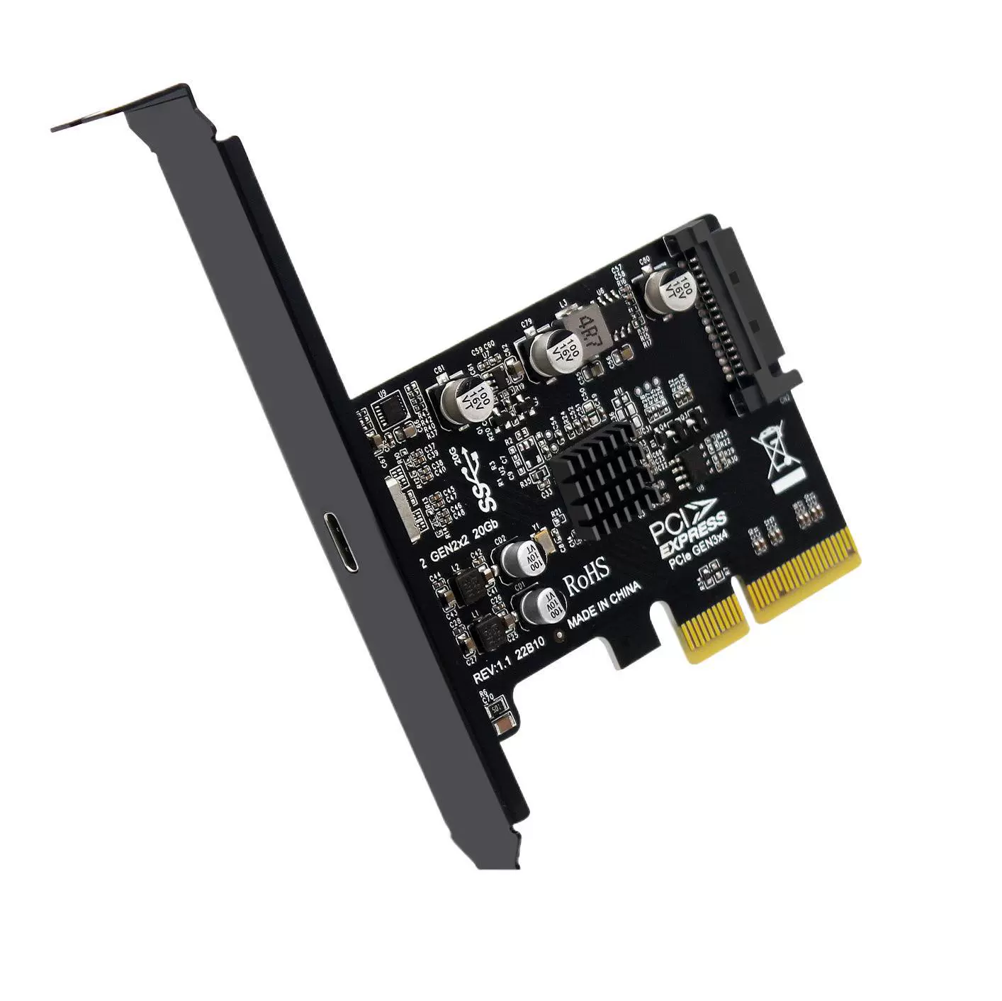 PTYPEC USB3.2Gen2 × 2 20Gbps -free extension transfer card ASM3242