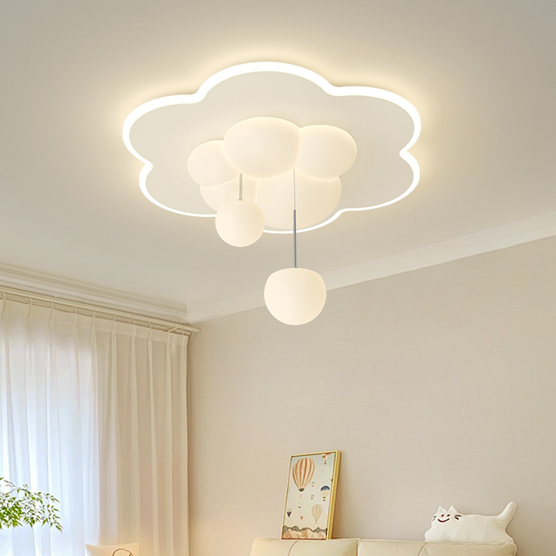 lámpara de techo del dormitorio moderna y simple viento crema luz de la habitación de niños niñas y niños nueva lámpara de techo de comedor 274L
