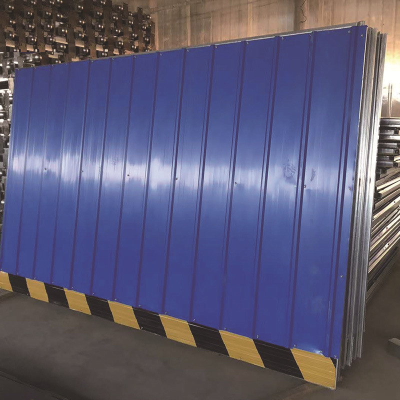 市政建设彩钢围挡铁皮夹芯板工地施工围挡钢结构彩钢道路改造围挡