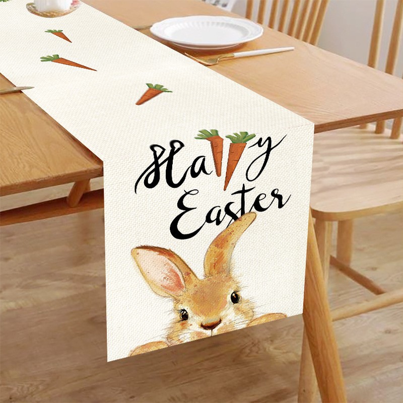 Caminos de mesa de lino estampados estilo nórdico para sala de estar, aislantes del calor, antimanchas, para mesa de comedor, con rayas nórdicas, estilo nórdico.