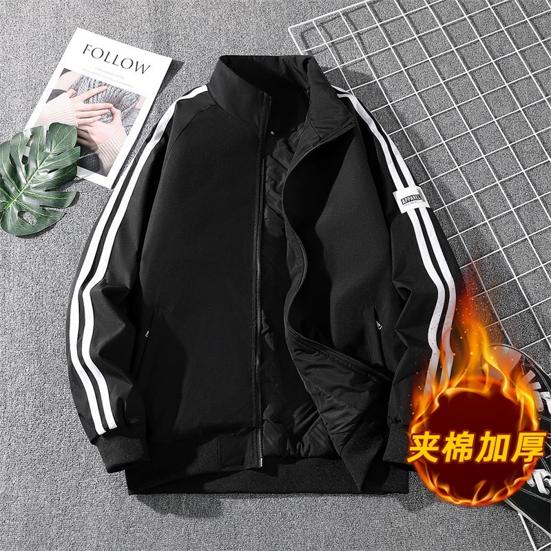 Осенний и зимний клевер прилив бренд повседневная куртка куртка мужская толстая спортивная кардиган ветровка классическая тройная куртка