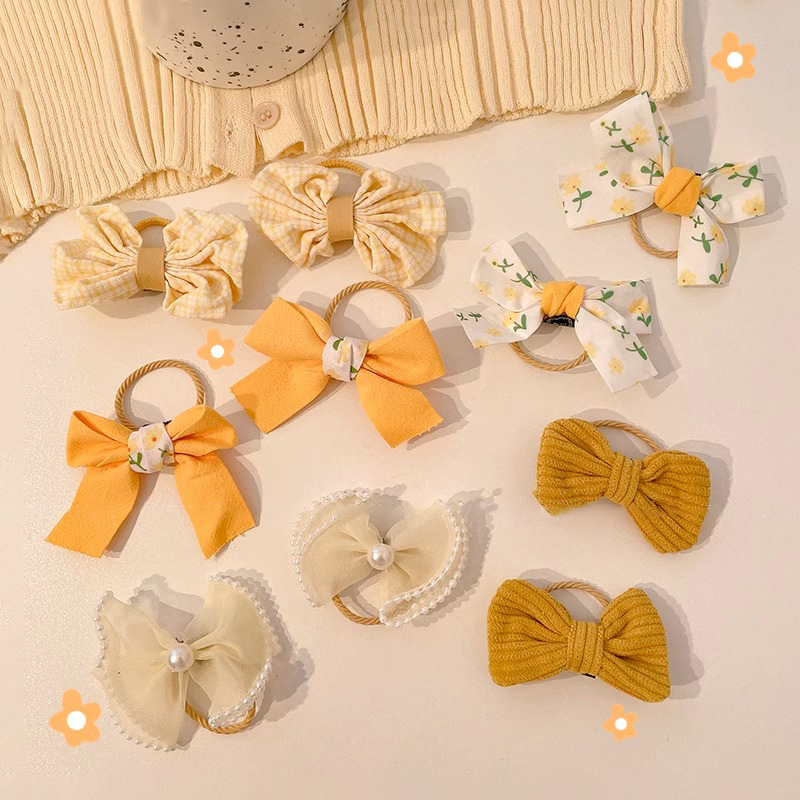 Cuerdas de cabello para niños arco anillo de cabello para niñas no lastimas cuerdas de cabello de alta elasticidad duradera para atar el cabello bandas de goma tocado