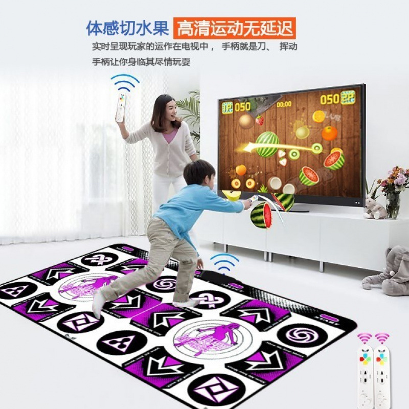 跑步无线家用电视跳舞毯单人双人3D体感游戏跳舞机加厚舞蹈垫跨境|undefined