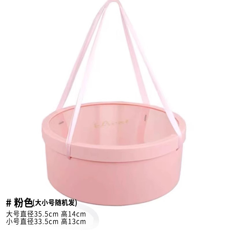 Bouquet de embalaje caja redonda de frutas al por mayor de la flor de embalaje transparente Ventana de regalo caja vacía DIY hecho a mano floral caja de la flor