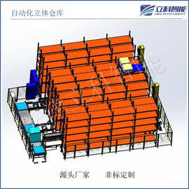 智能仓储立体仓库 高效空间利用率 堆垛机自动化立体库系统