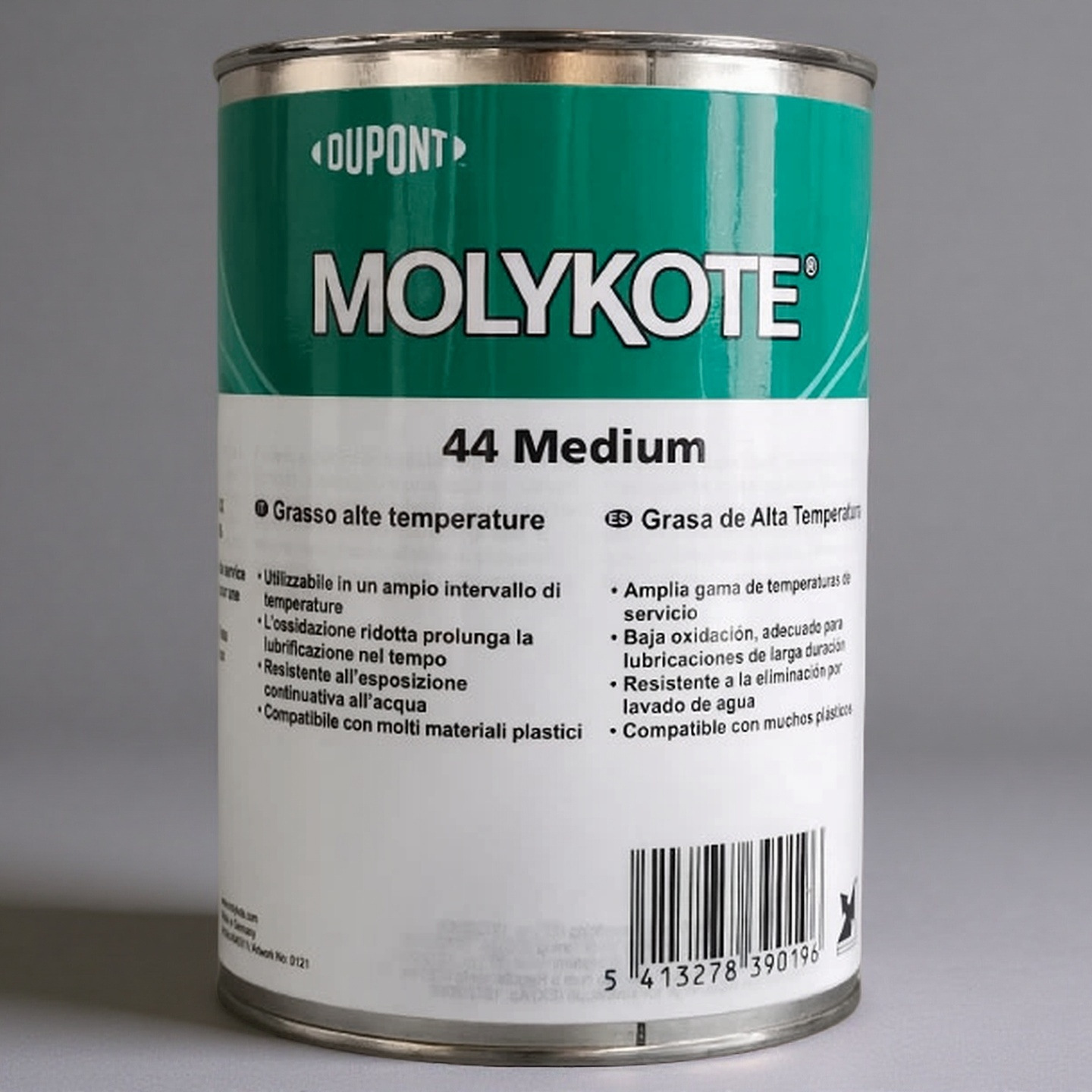 MOLYKOTE/摩力克宽温硅脂轴承润滑剂44M米白色1kg1罐航空变速箱油