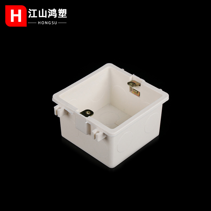 Caja de ensamblaje tipo PVC86 Caja de fondo blanco Caja de ensamblaje oculta Caja de conectores de ensamblaje de plástico Caja de combinación ignífugo