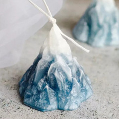 Three Trust Iceberg Volcano Snow Mountain Scented Candle Silicone Mold DIY Chocolate Handmade Soap Plaster Ornament Mold