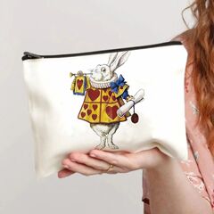 Custom Handbag Makeup Bag Cross-border Zipper Handbag with Logo Print Handheld Makeup Bag Small Item Storage Bag