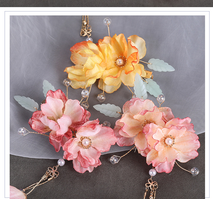Damen Haarspangen Mit Quaste Und Perle – Chinesische Essstäbchen-Haarnadeln, Retro-Design Für Dutt