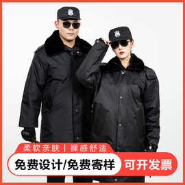工厂批发保安服夏季短袖定制logo刺绣印图印字定做工作服长袖套装