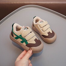 男童2025冬季加绒棉鞋新款儿软底学步鞋女童运动鞋小童德训鞋