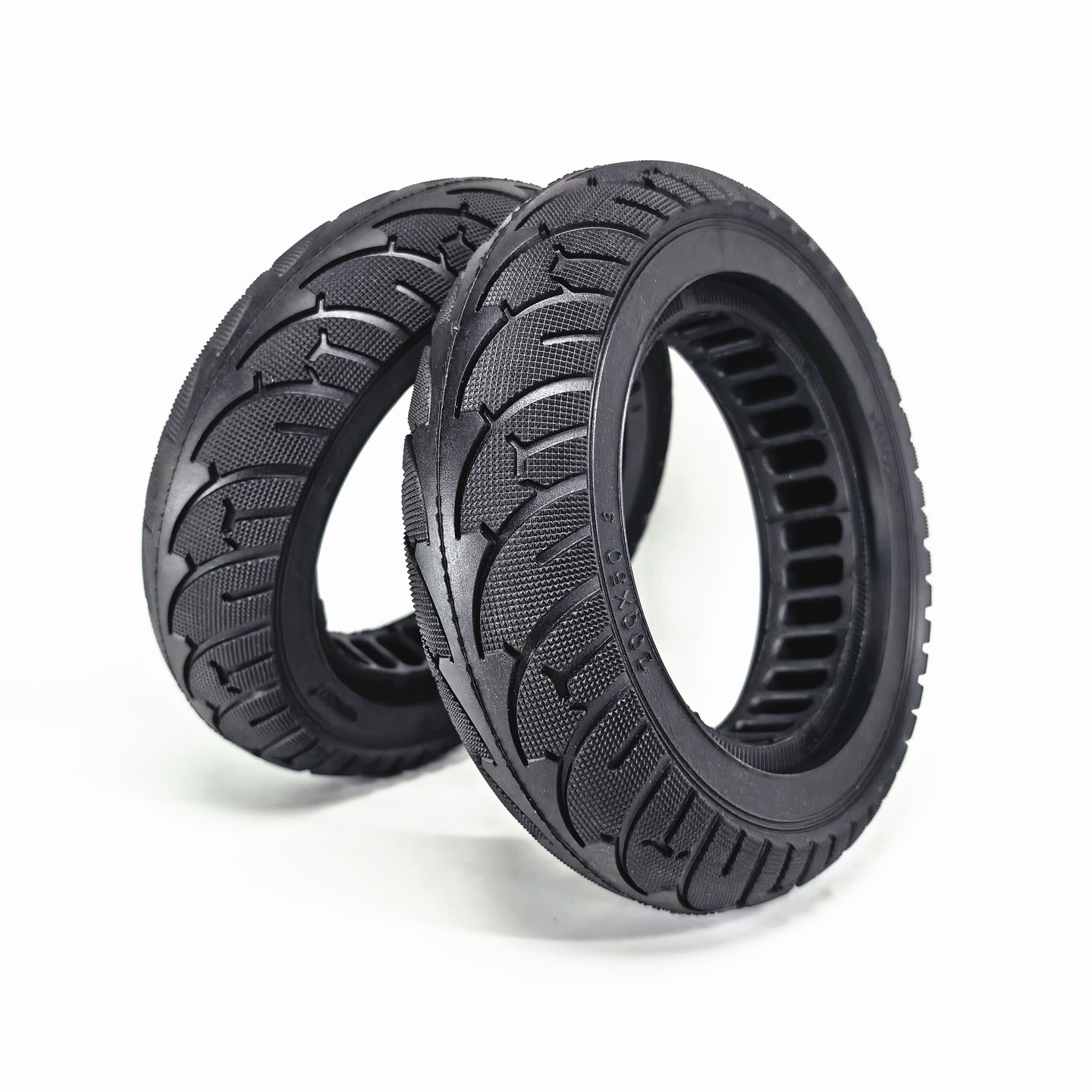 8inch Electric scooter brushless motor rear wheel solid tire 200x50 motor hollow solid tire high elasticity