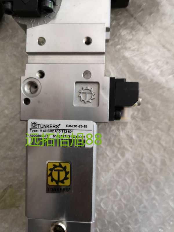 供应德国TUNKERS德珂斯夹紧气缸V40 BR2 A10 T12 60°电磁阀