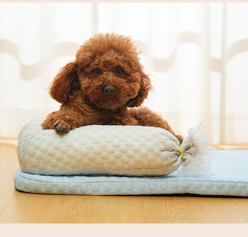 New dog sleeping mat with candy color, fresh cute, cool comfortable cat bed, detachable and washable, suitable for all_voghion.com