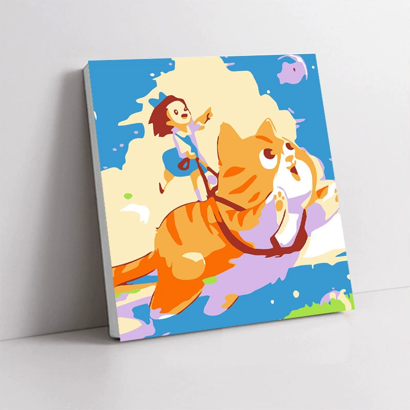 Handmade Acrylic Canvas Art Print, Square 20×20 / 30×30 cm, Sealed Backing, Giftable Designs