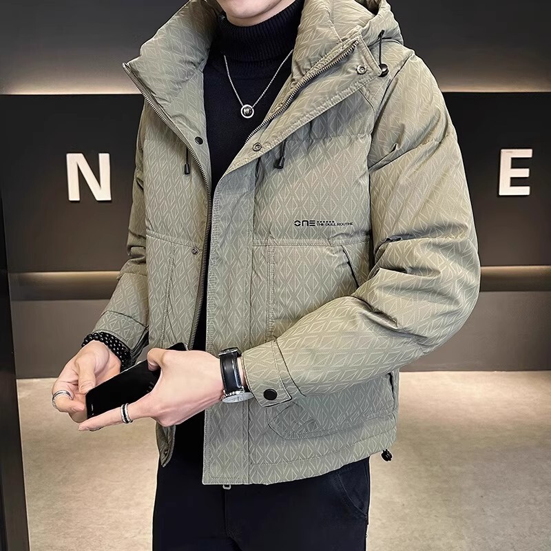 High-End Hooded Lightweight down Jacket for Men, Winter 2025 New Style, High-End Feel, Warm and Thickened Jacket for Men