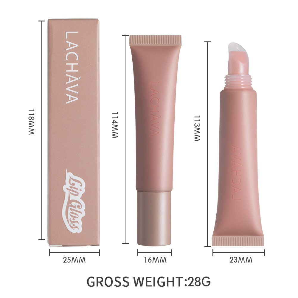 Makiažas LACHAVA Veidrodinis skystas dažų blizgus lūpų blizgis Pearl Fine Blizgučiai Lūpų glazūra Rich Lip Gloss Lūpų blizgis_voghion.com