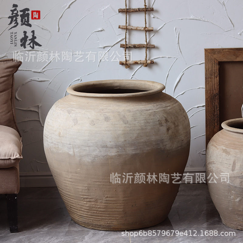 Taza de tierra, jarro redondo, jarro de tierra, jarro de cerámica, jarro de tierra