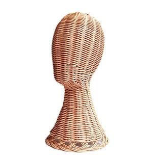 Factory spot supply new creative rattan hat display rack model head high and low hat rack hat storage rack