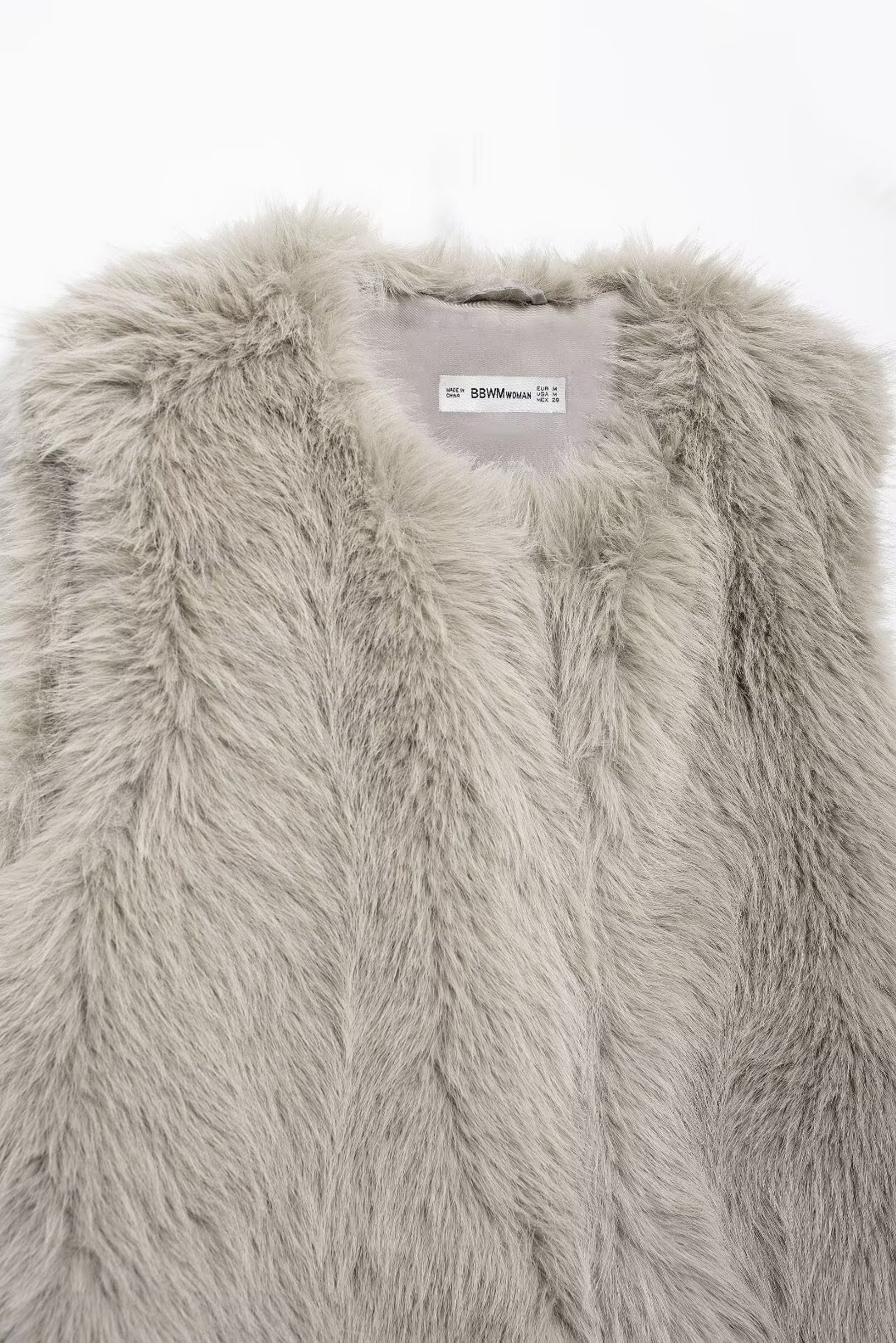 Damenbekleidung Herbst und Winter neue Modeweste mit Felleffekt_voghion.com