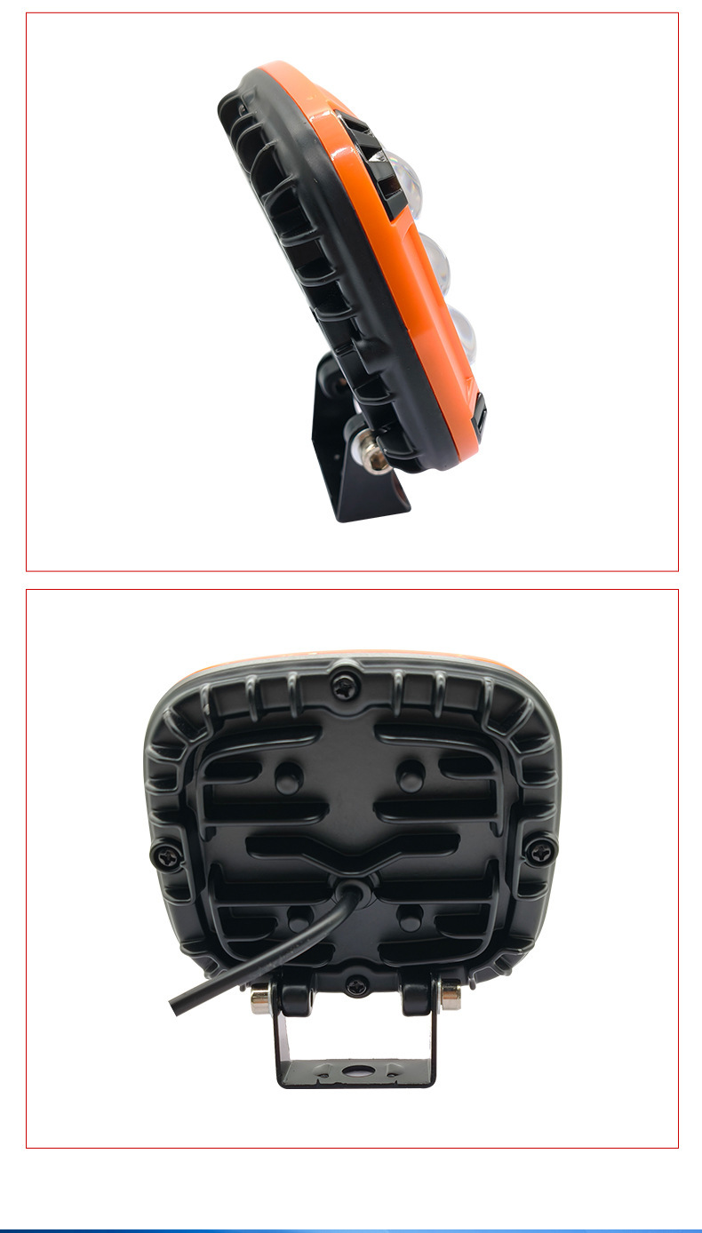 Cross-border wide-voltage external motorcycle light, white and yellow front headlight, motorcycle and electric vehicle lighting, Fengwu 9 beads