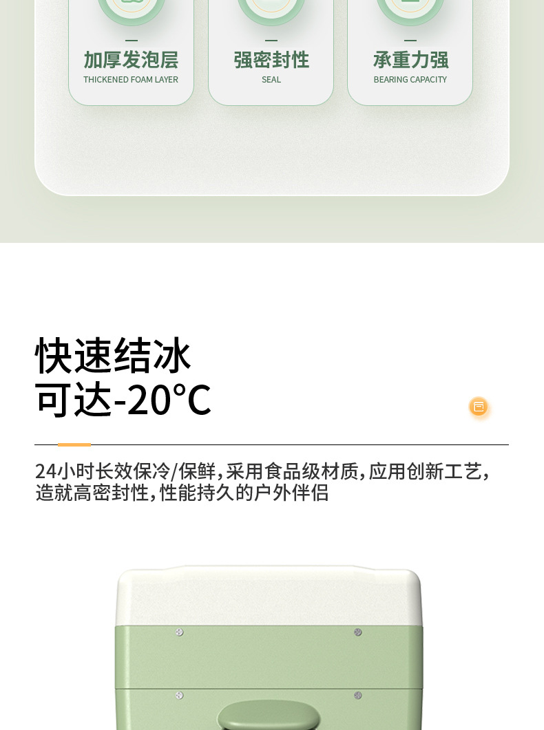 Koyide car refrigerator, suitable for both car and home use, 12V/24V/220V compatible, outdoor car mini refrigerator for refrigeration and freezing