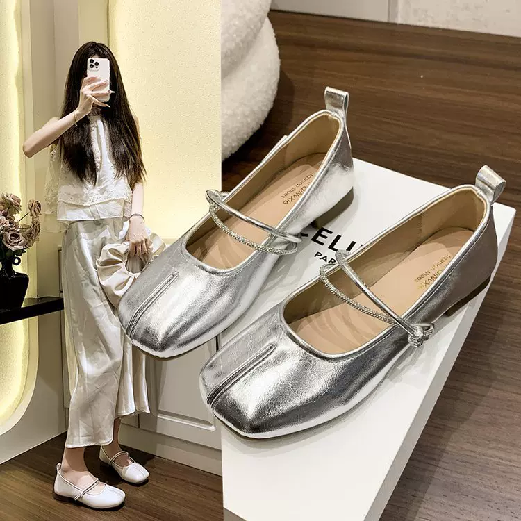 法式复古玛丽珍单鞋女2025新款秋季百搭平底配裙子软底豆豆鞋批发