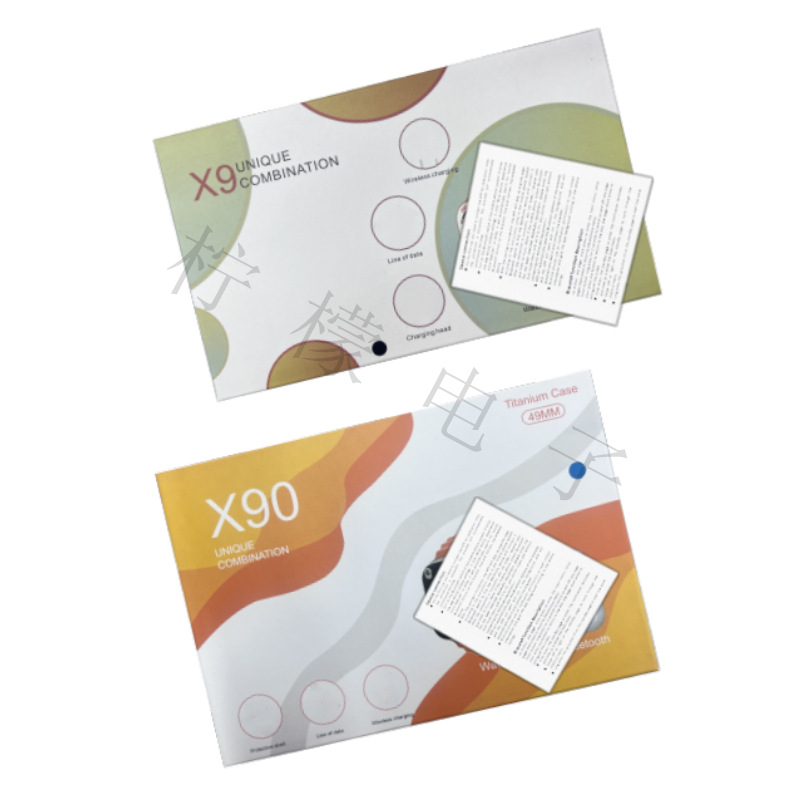 X90 Smart Watch Set 2.01 Bluetooth Call Heart Rate Message Push Bluetooth Headset Set X9Ultra