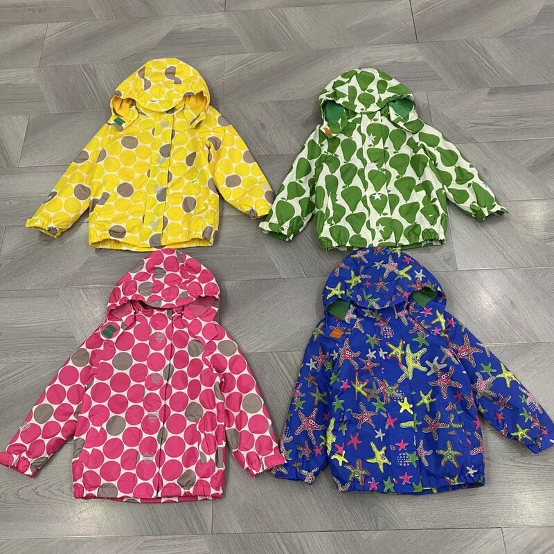 Original Foreign Trade Autumn and Winter New Outdoor Children's Laminated Fleece-Lined Jacket, Windproof and Rainproof Jacket for Young Children