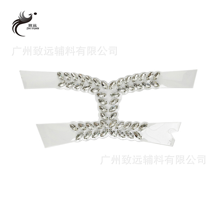 Decoraciones de zapatos transparentes con forma de garra y diamantes de imitación, accesorios para zapatos, sandalias, pantuflas, decoraciones para calzado, accesorios de ropa, muy vendidos transfronterizos.