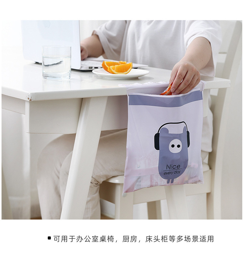 创意车载粘贴式可爱卡通车内用收纳清洁袋一次性可分类垃圾袋-阿