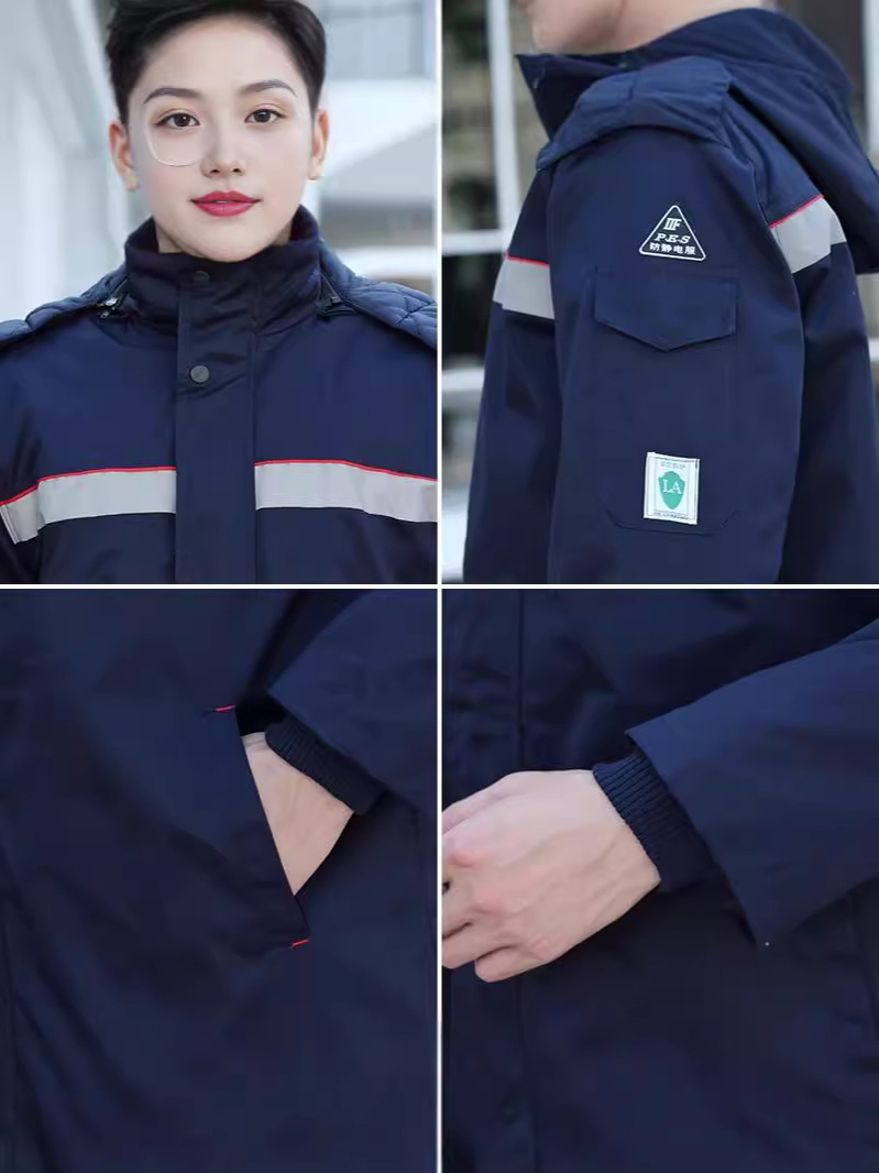 estación de servicio de invierno ropa de trabajo antiestática ropa de algodón voladora de petróleo de gas químico ropa de algodón chaqueta de algodón ropa de protección laboral
