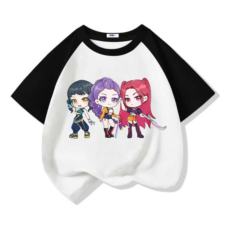 NASA联名Skpop猎魔女团baby宝宝贝比男童女童休闲纯棉t恤半袖衫夏|undefined