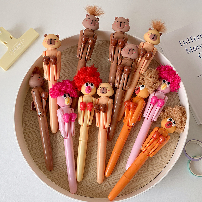 Cartoon Curly Robot Boxing Decompression Pen Creative Student Decompression Toy Ballpoint Pen School Celebration Gift Pen Cartoon Curly Robot Boxing Decompression Pen Creative Student Decompression Toy Ballpoint Pen School Celebration Gift Pen