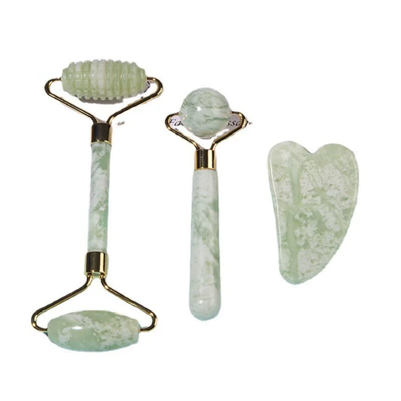 (Кросс-бондер торговля), косметический массажер из Jade, набор для лица