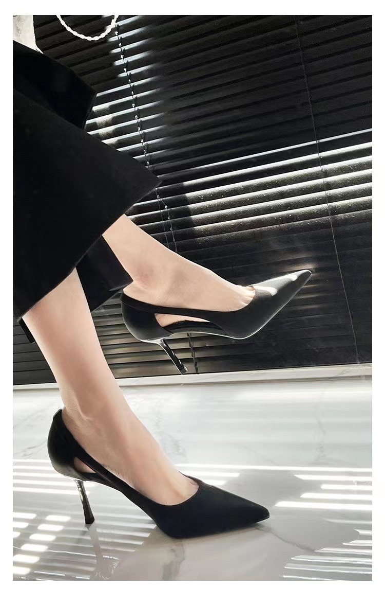 Women's Vintage Style Solid Color Point Toe Pumps display picture 7