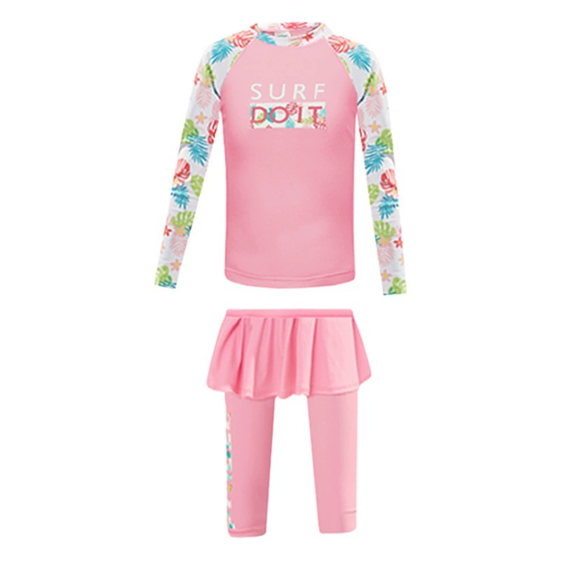 Phibee Phoebe Baby Elephant Детские купальники для девочек Купальники с длинным рукавом Сплит Женские купальники Юбка Купальники
