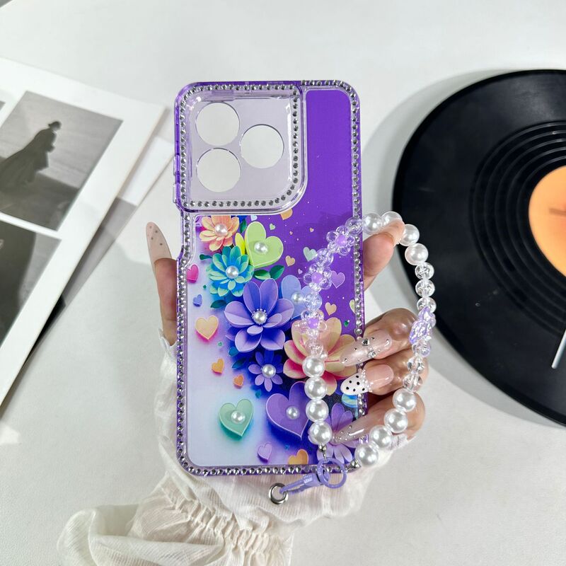 Niche Design Phone Case Suitable for Sam A57/A27 with Sparkling Diamond Frame and Anti-Drop Protection, Sam S26 Plus