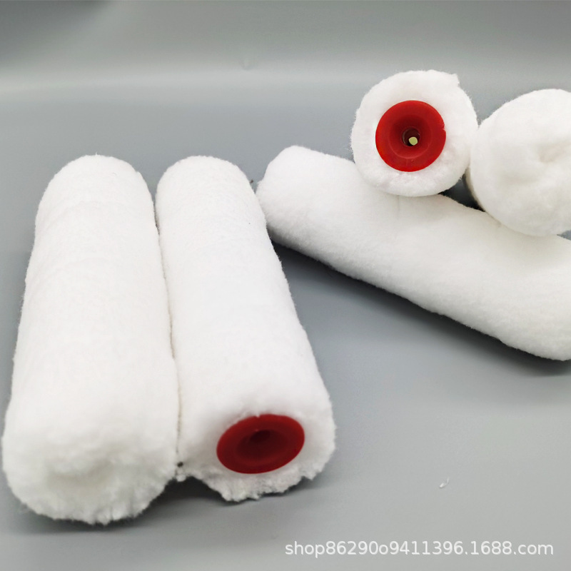 Nuevos productos para la venta de 6 pulgadas recto insertado alto elástico rodillo cepillo con mango sin esquina muerta cepillo rodante fábrica de fuente